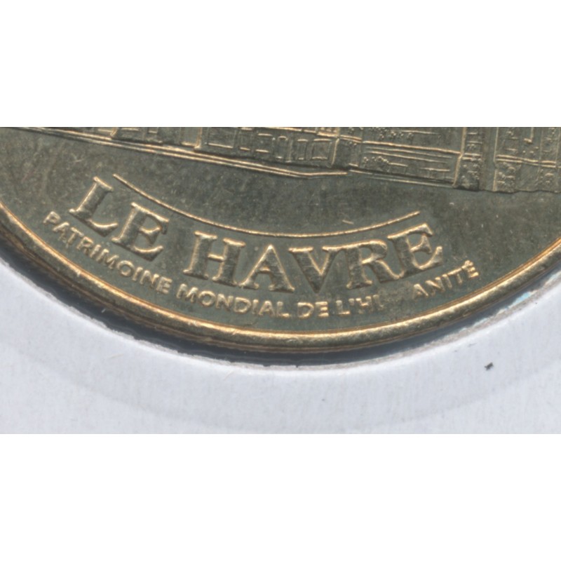 Dept76 - Lot 2 Jetons Cathédrale notre dame 2010 - Le havre - gravure 30 ans - 2 types