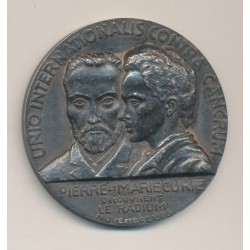 Médaille - Récompense Pierre et Marie Curie - bronze argenté - 49,5mm