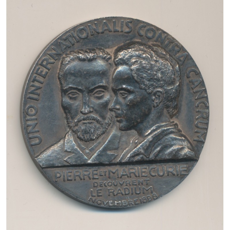 Médaille - Récompense Pierre et Marie Curie - bronze argenté - 49,5mm
