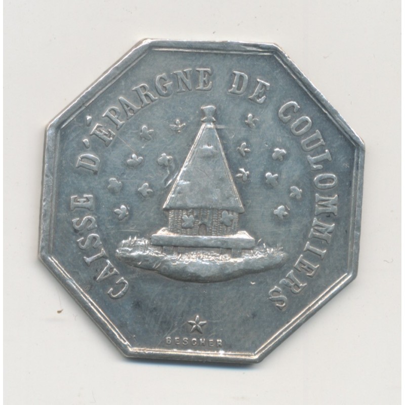 Jeton - Caisse d'épargne Coulommiers - argent - TTB+