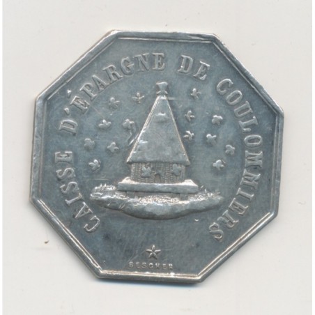 Jeton - Caisse d'épargne Coulommiers - argent - TTB+