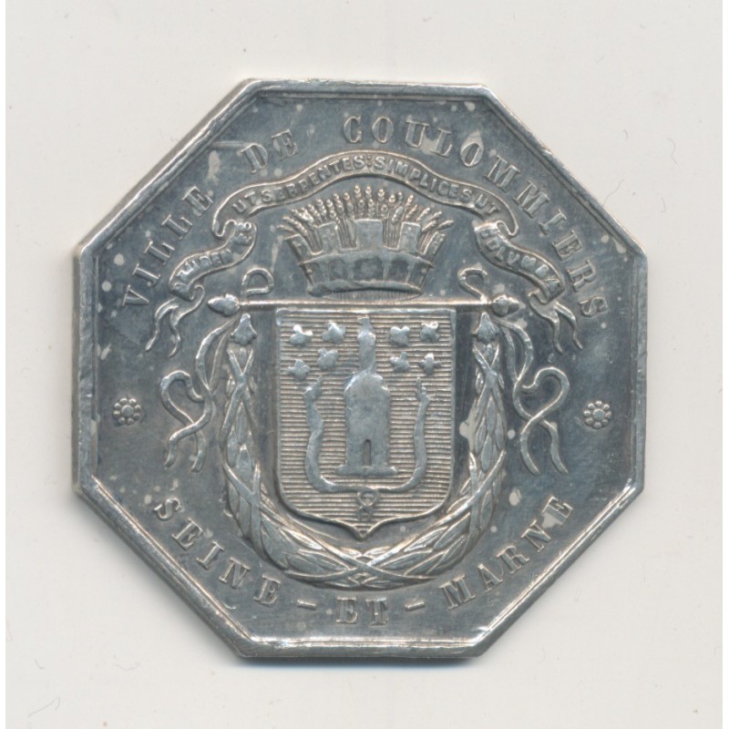Jeton - Caisse d'épargne Coulommiers - argent - TTB+