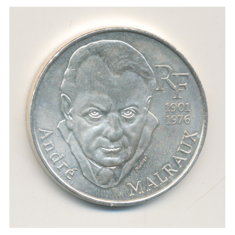 100 Francs André Malraux - 1997 - argent - SUP+