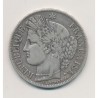 5 Francs Cérès - 1849 A Paris - 2e République - main/chien - TB/TB+
