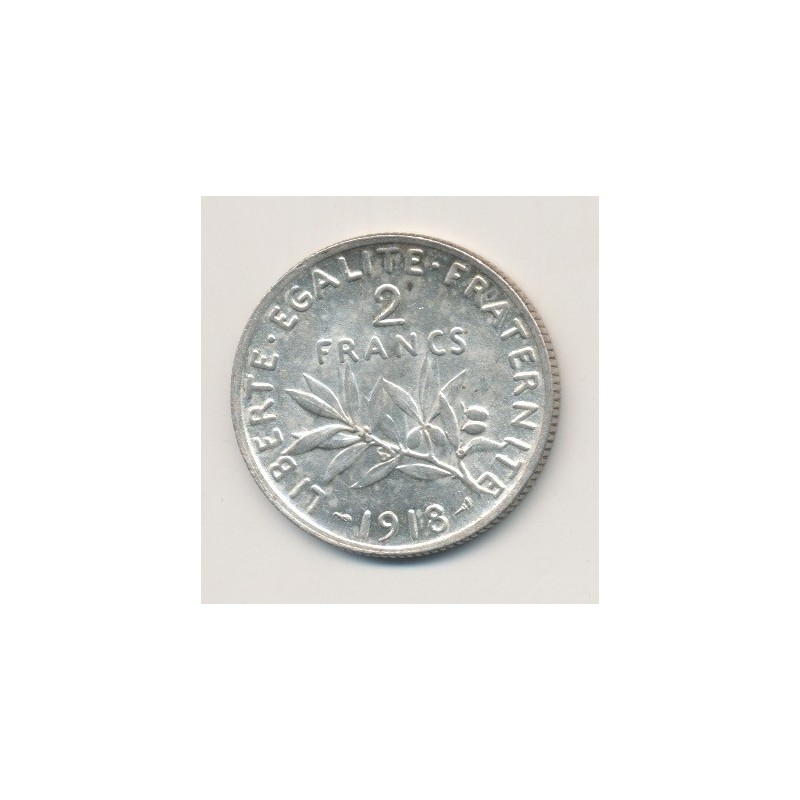 2 Francs Semeuse - 1918 - argent