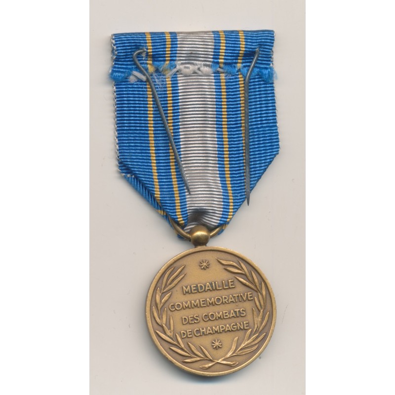 Médaille - Commémorative combats de Champagne - dite de Navarin - 1914-1918