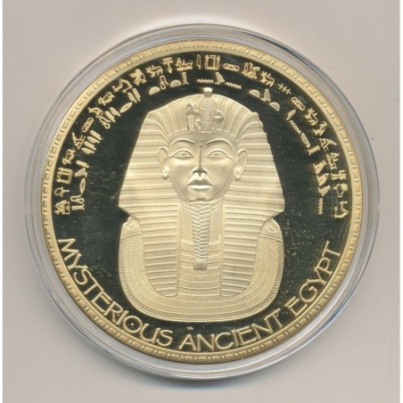 Médaille - Néfertiti - mysterious ancien egypt - cuivre doré - 70mm