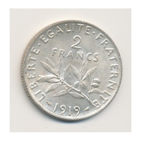 2 Francs Semeuse - 1919 - argent