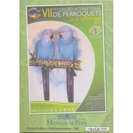 Dept67 - Encart 7e Congrès de Perroquets - 2010 - 6 médailles - 1500 ex