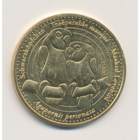 Dept67 - Perroquet club N°8 - Inséparables - 2011 - revers les zoos dans le monde - zizoo