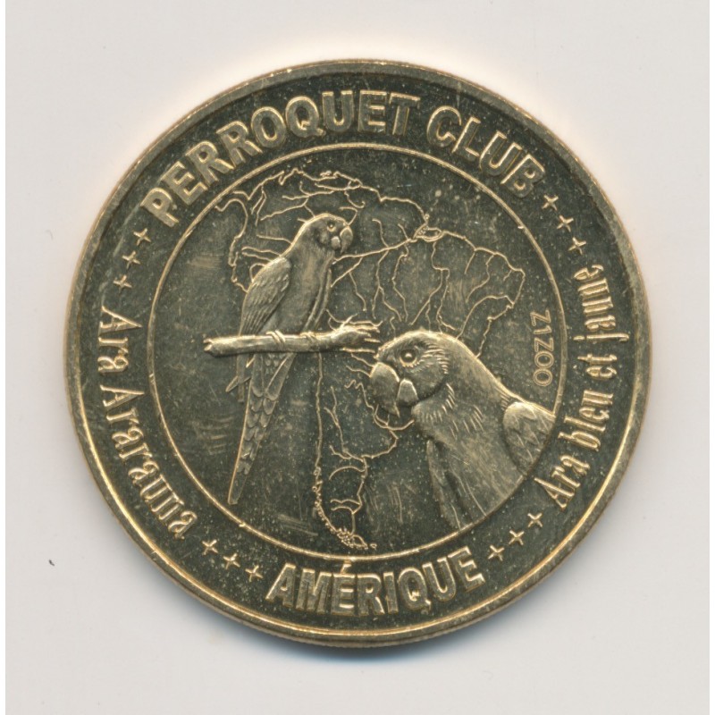 Dept67 - Perroquet club N°3 - Amérique - 2009 - revers les zoos dans le monde - zizoo