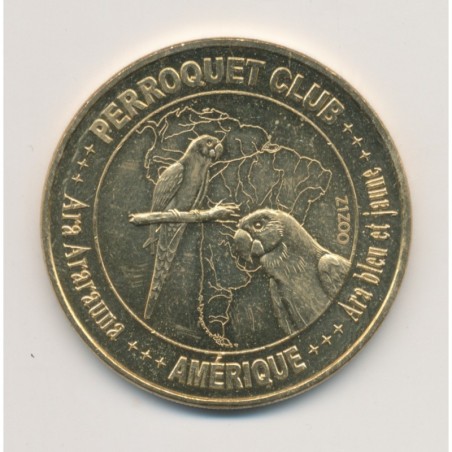 Dept67 - Perroquet club N°3 - Amérique - 2009 - revers les zoos dans le monde - zizoo