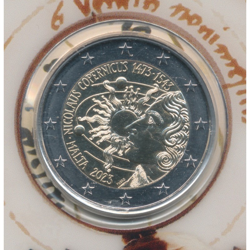 2 euro Malte 2023 - 550e anniversaire de la naissance de Nicolas Copernic