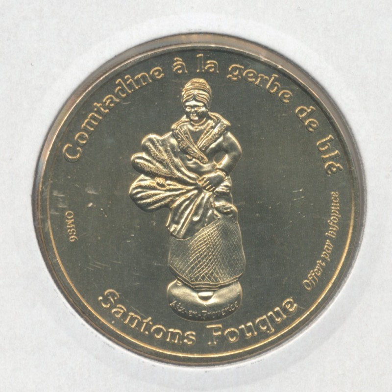 Dept13 -Santons Fouque - 2013 - comtadine à la gerbe de blé