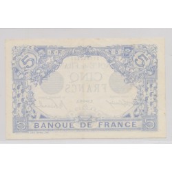 5 Francs Bleu - 9.11.1915 - TTB+ 2