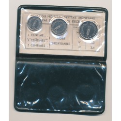 Étui 1,2,5 Centimes épi 1961 Essai - Neuf 2