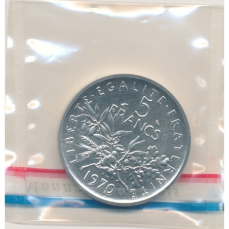 Piéfort - 5 Francs Semeuse - 1970 - cupronickel - FDC
