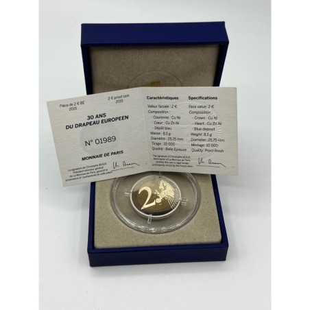 2 Euro 2015 - 30ème anniversaire du drapeau européen - Belle épreuve