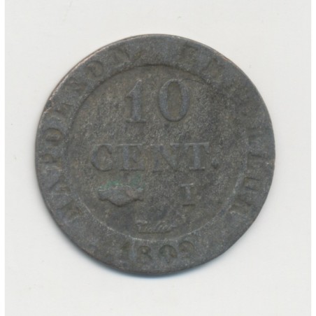 10 Centimes à l'N couronné - 1809 I Limoges - TB+