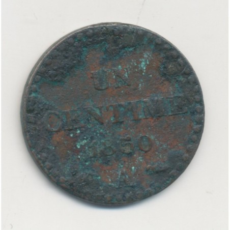 1 Centime Dupré - 1850 A Paris - TB