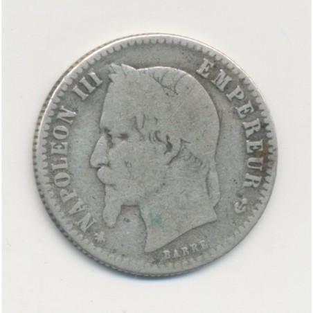 50 centimes Napoléon III - 1867 A Paris - Tête laurée - TB
