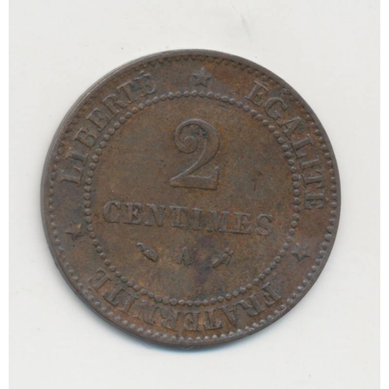 2 centimes Cérès - 1890 A Paris - TB