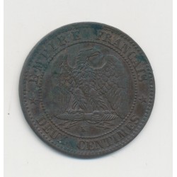 2 centimes Napoléon III - 1853 K Bordeaux - Tête nue - TB+ 2
