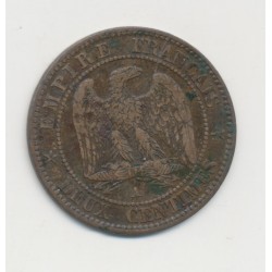 2 centimes Napoléon III - 1861 A Paris - Tête laurée - TB+ 2