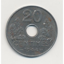 20 centimes - Etat Français - 1944 - fer - TTB+