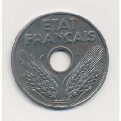 20 centimes - Etat Français - 1944 - fer - TTB+ 2