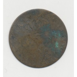 Guyane Française - 2 sous 1789 A Paris - Louis XV - cuivre - B/TB 2