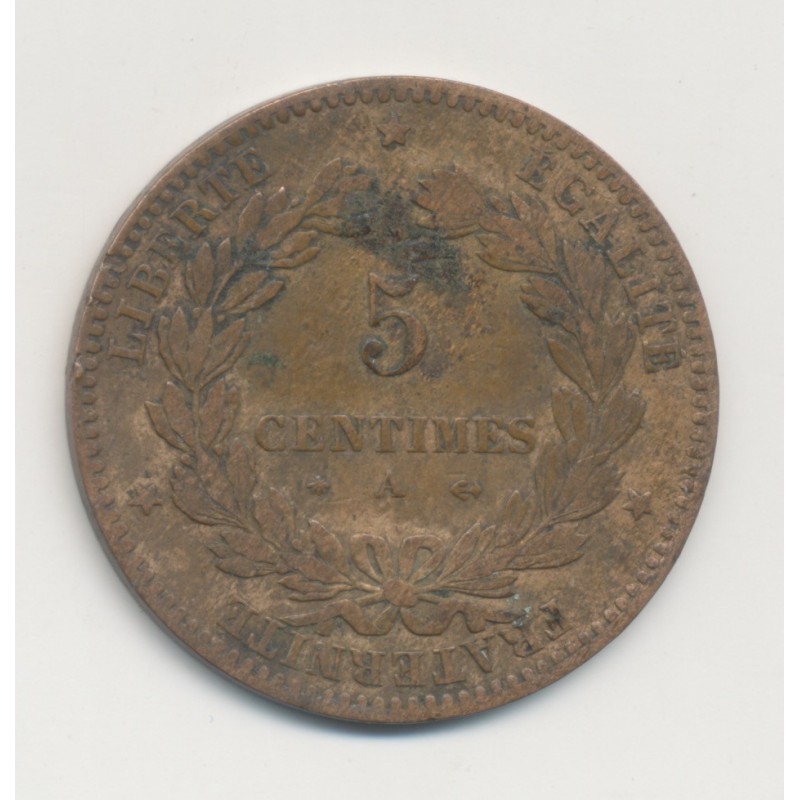 5 Centimes - 1879 A Paris - Cérès - TB+