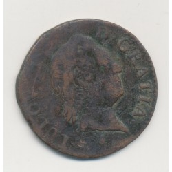 Louis XV - 1/2 Sol à la vieille tête - 1769 A Paris - cuivre - TB