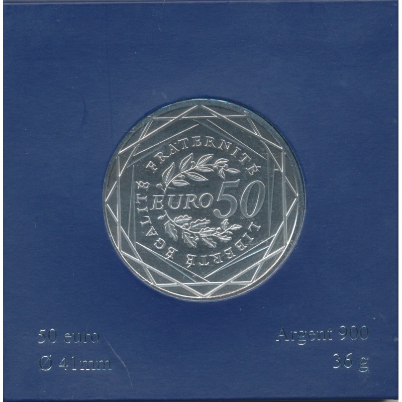 50 Euro 2010 - Argent - 100.000 ex