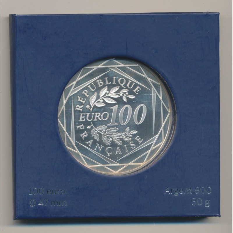 100 Euro Coq - 2016 - argent