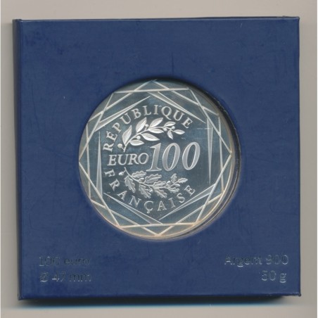 100 Euro Coq - 2016 - argent