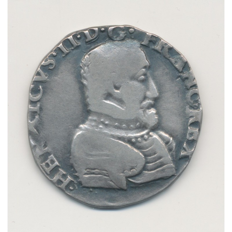 Charles IX - Teston tête nue - 1561 T Nantes - B+/TB