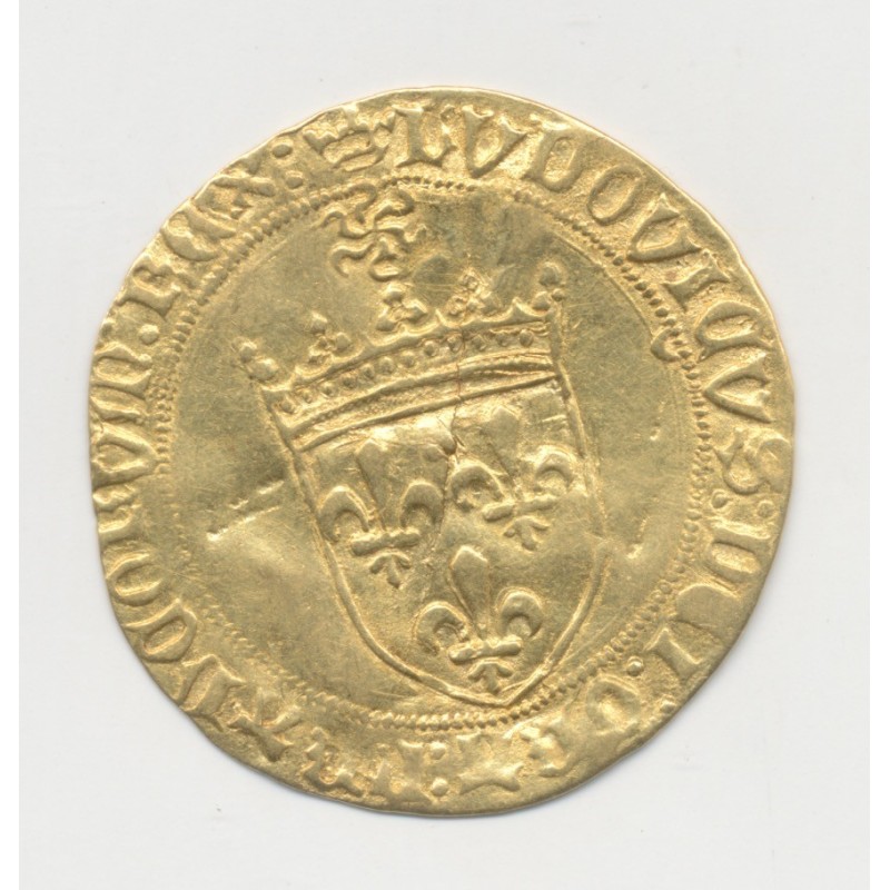Louis XI - Écu d'or au soleil - Angers - TB+/TTB