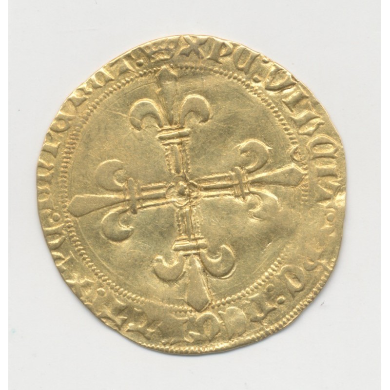 Louis XI - Écu d'or au soleil - Angers - TB+/TTB
