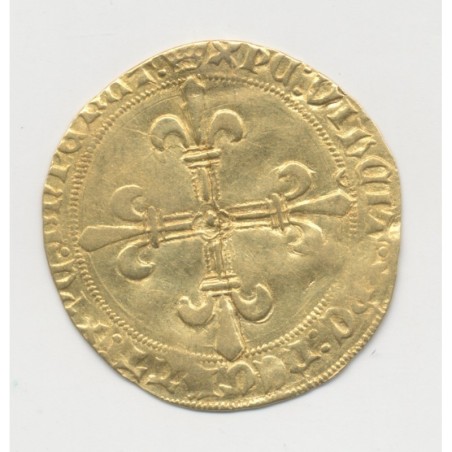 Louis XI - Écu d'or au soleil - Angers - TB+/TTB
