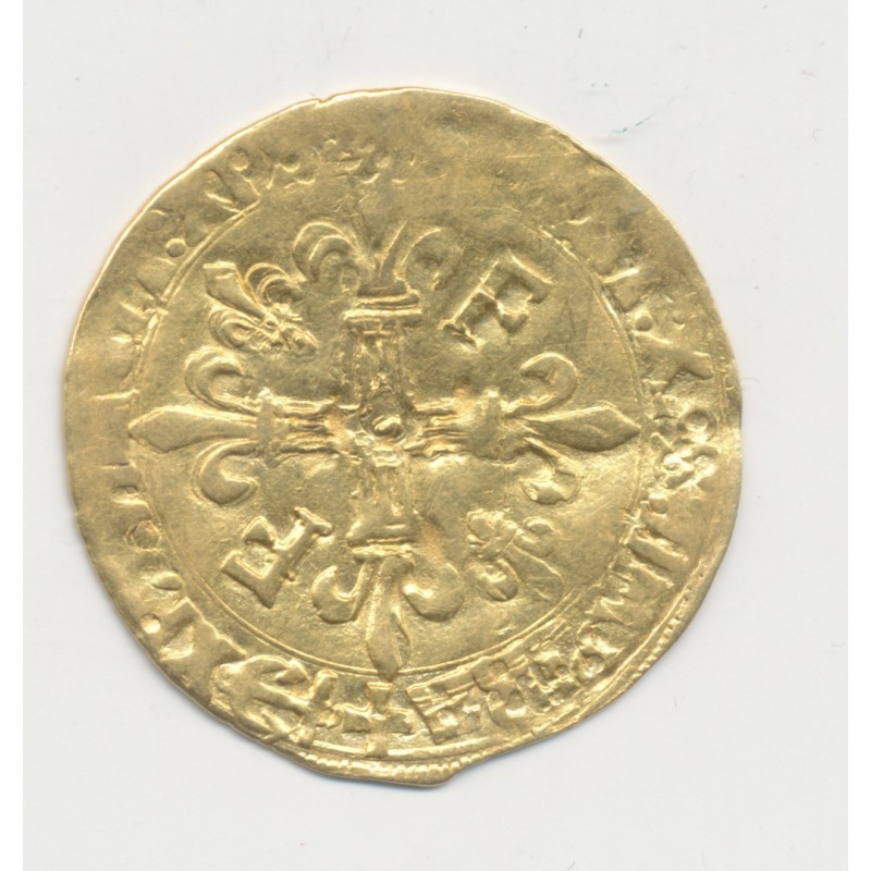 François 1er - Écu d'or au soleil - Bayonne - TB/TB+