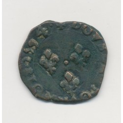 Charles X - Double tournois - 1594 P Dijon - TB 2