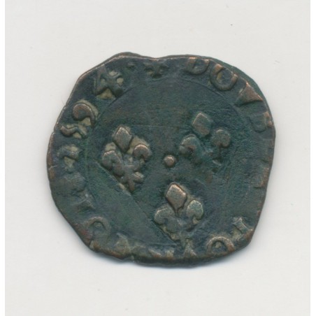 Charles X - Double tournois - 1594 P Dijon - TB