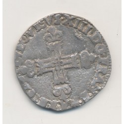 Louis XIII - 1/4 écu - 1628 L Bayonne - TB