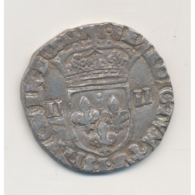 Louis XIII - 1/4 écu - 1628 L Bayonne - TB