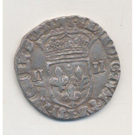 Louis XIII - 1/4 écu - 1628 L Bayonne - TB