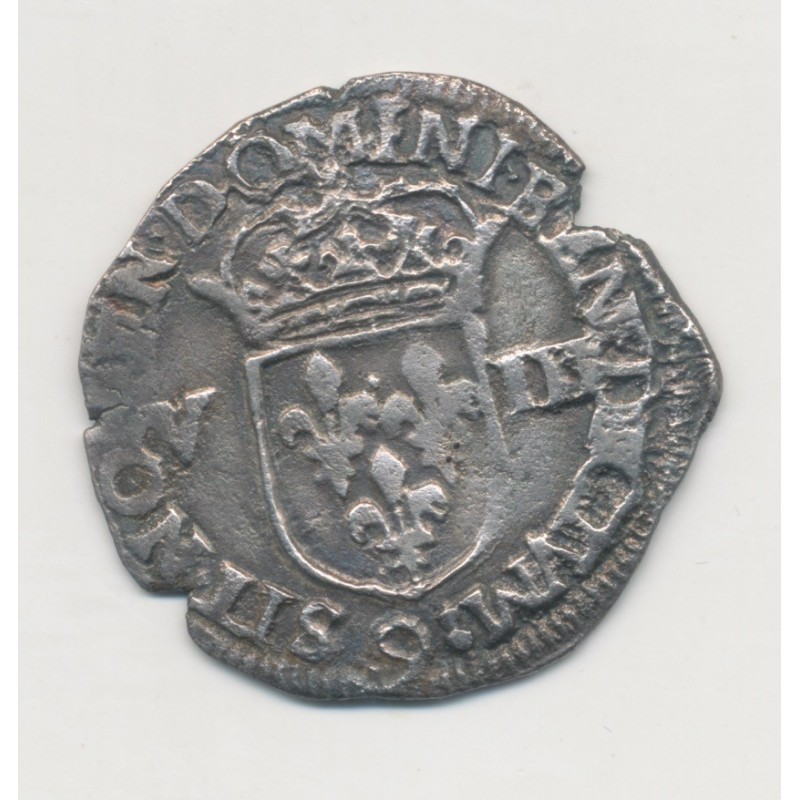 Henri IV - 1/8 écu - 1607 9 Rennes - TB/TB+