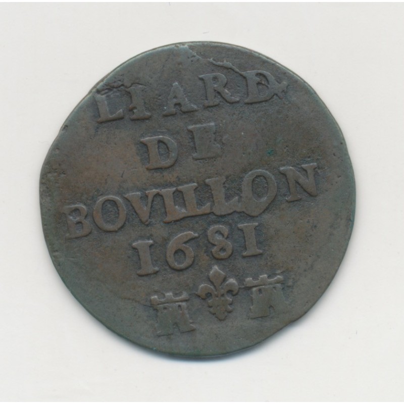 Ardennes - Liard de bouillon - 1681 - TB