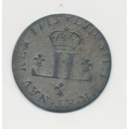 Louis XIV - XXX Deniers aux 2L couronnés - 1713 D Lyon - TB+