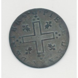 Louis XIV - XXX Deniers aux 2L couronnés - 1713 D Lyon - TB+ 2